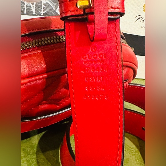 💎GUCCI GG MARMONT Quilted Belt Bag RANK A Size 85-34 Full Inclusion - Picture 8 of 16